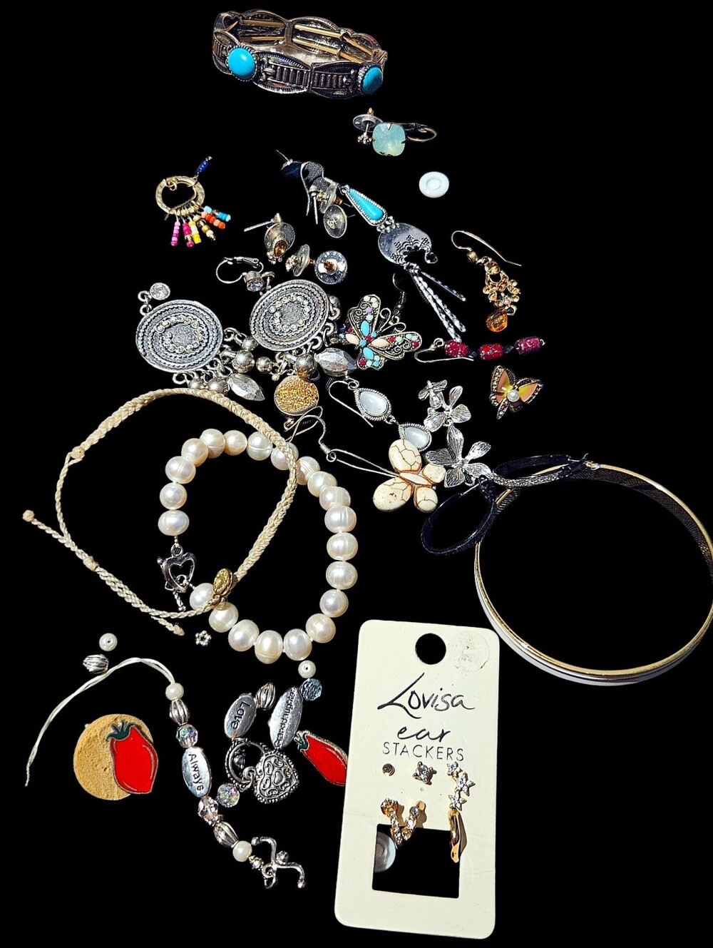 Assorted Fashion Jewelry Bundle For Crafting New Damaged & Mismatched